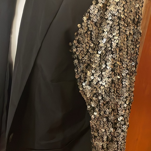 Mimi Chica sequin sleeve blazer - Picture 2 of 4